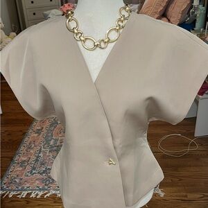 Elegant Beige Women's Top